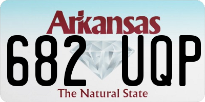 AR license plate 682UQP