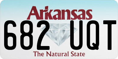 AR license plate 682UQT
