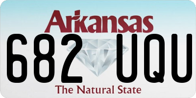 AR license plate 682UQU