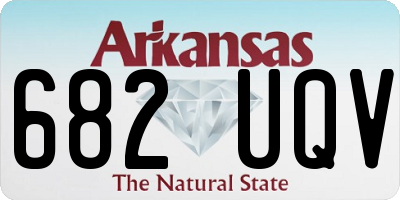 AR license plate 682UQV