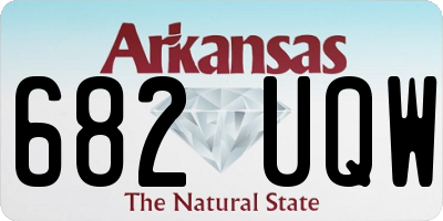 AR license plate 682UQW