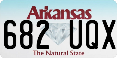 AR license plate 682UQX