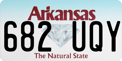 AR license plate 682UQY