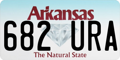 AR license plate 682URA