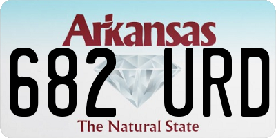 AR license plate 682URD