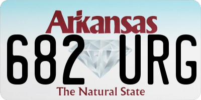 AR license plate 682URG