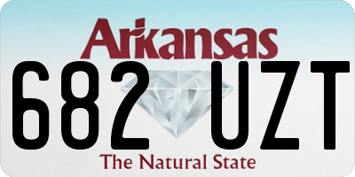 AR license plate 682UZT