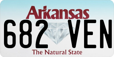 AR license plate 682VEN