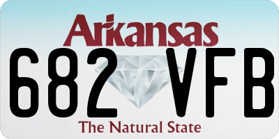 AR license plate 682VFB