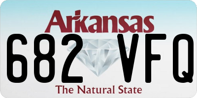 AR license plate 682VFQ
