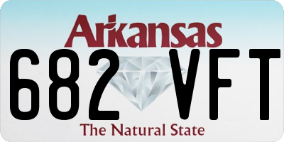AR license plate 682VFT