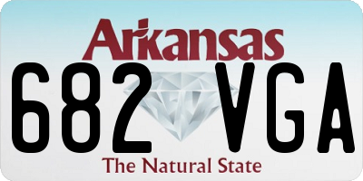 AR license plate 682VGA