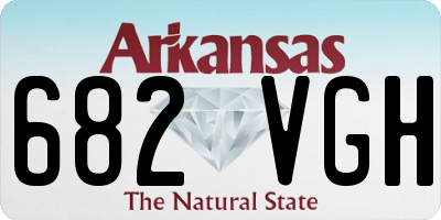 AR license plate 682VGH