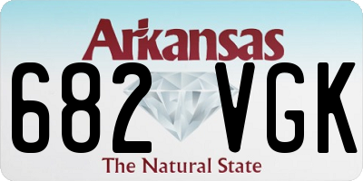 AR license plate 682VGK