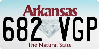 AR license plate 682VGP