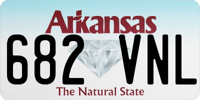 AR license plate 682VNL