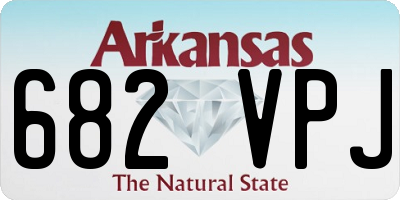 AR license plate 682VPJ