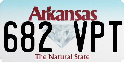 AR license plate 682VPT