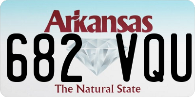 AR license plate 682VQU