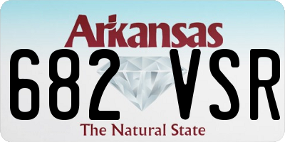 AR license plate 682VSR