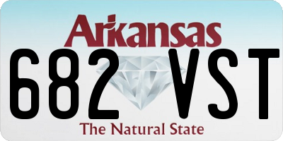 AR license plate 682VST