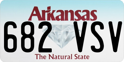 AR license plate 682VSV
