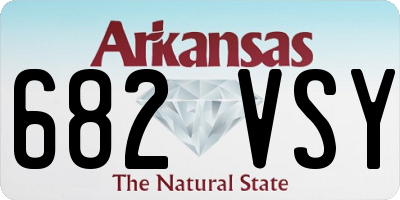 AR license plate 682VSY
