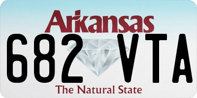 AR license plate 682VTA