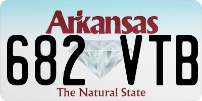 AR license plate 682VTB
