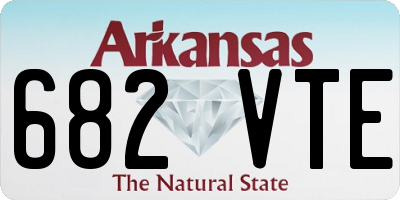 AR license plate 682VTE