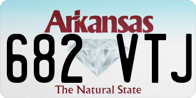 AR license plate 682VTJ