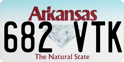AR license plate 682VTK