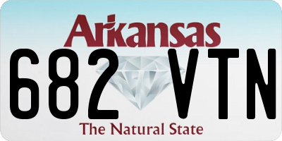 AR license plate 682VTN