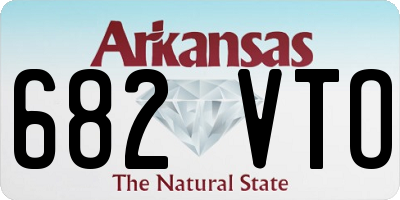 AR license plate 682VTO