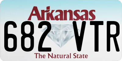 AR license plate 682VTR