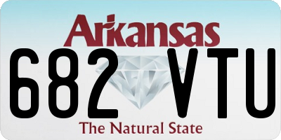 AR license plate 682VTU