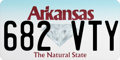 AR license plate 682VTY