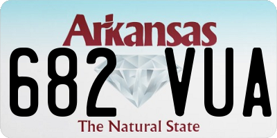 AR license plate 682VUA