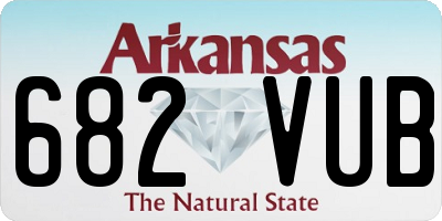 AR license plate 682VUB