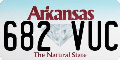 AR license plate 682VUC