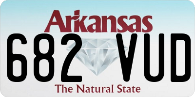 AR license plate 682VUD