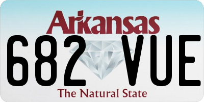 AR license plate 682VUE