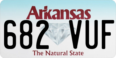 AR license plate 682VUF