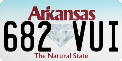 AR license plate 682VUI