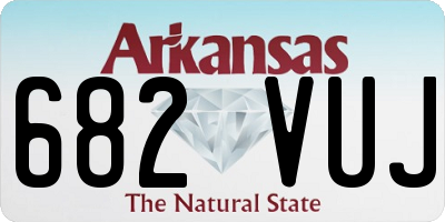 AR license plate 682VUJ