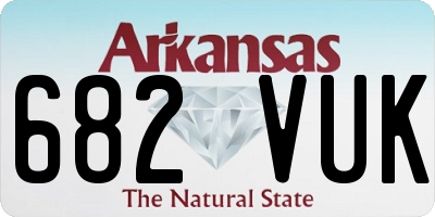AR license plate 682VUK