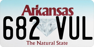 AR license plate 682VUL