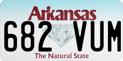 AR license plate 682VUM