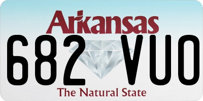 AR license plate 682VUO