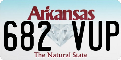 AR license plate 682VUP
